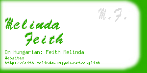 melinda feith business card